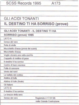 a173 gli acidi tonanti: il destino ti ha sorriso 1995 a173 gli acidi tonanti: il destino ti ha sorriso 1995